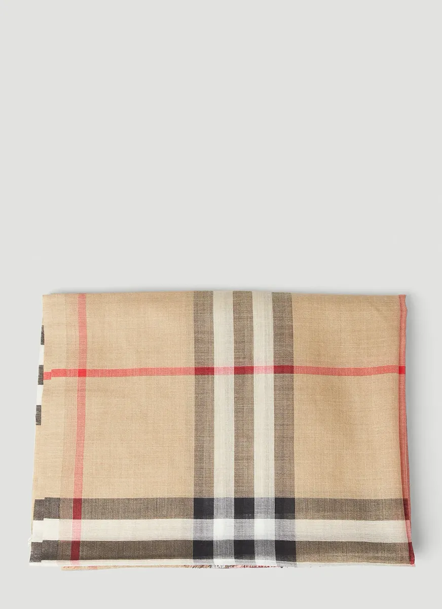 Oversized Check Scarf