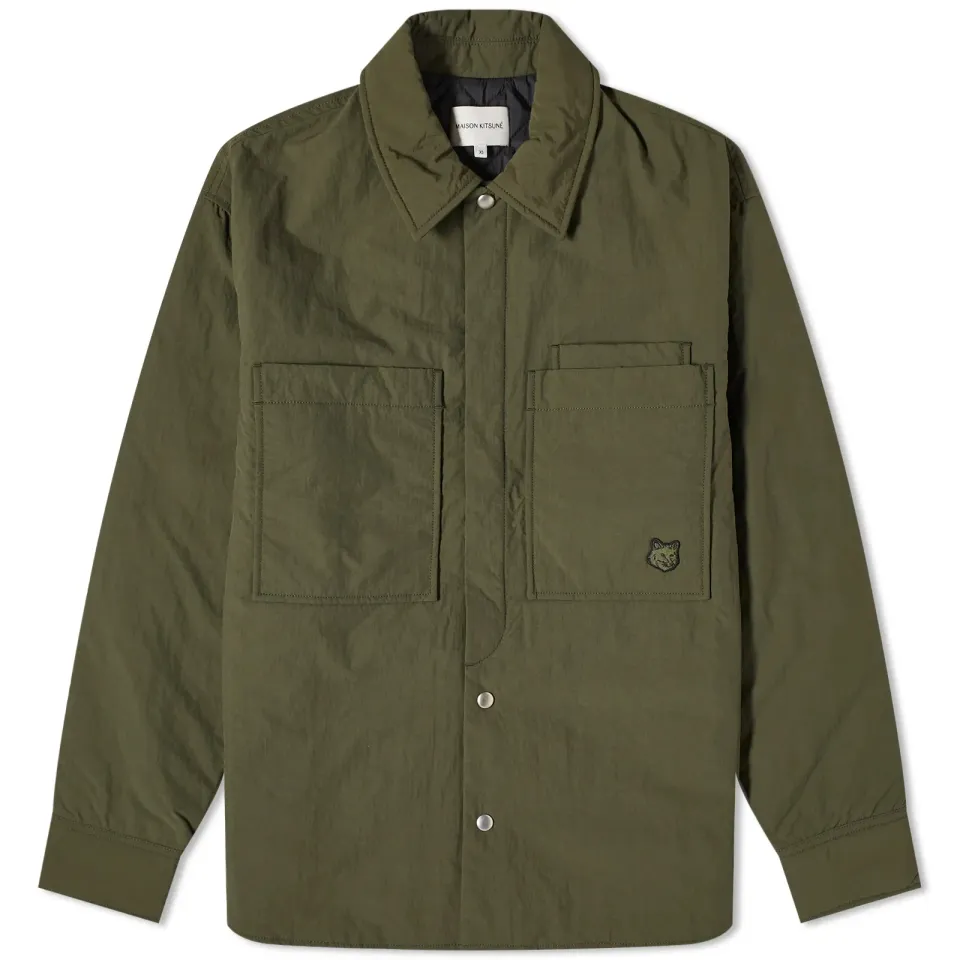 Tonal Fox Padded Overshirt
