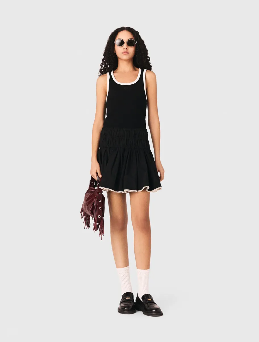 Ribbed vest top