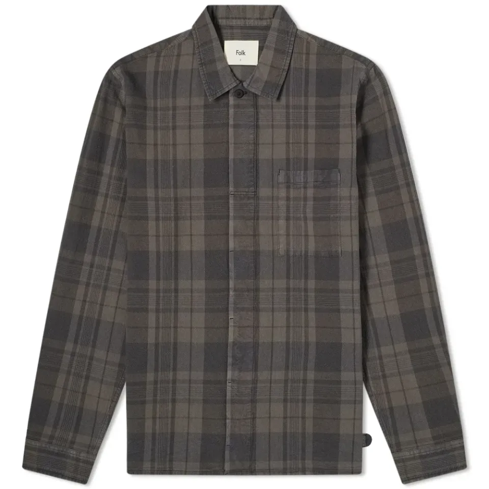 Checked Patch Overshirt