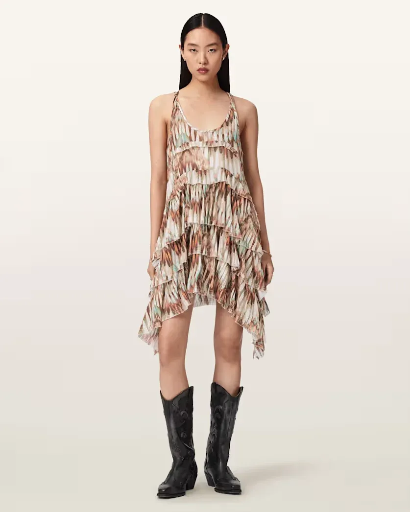 Cavarly Relaxed Fit Sleeveless Mini Dress