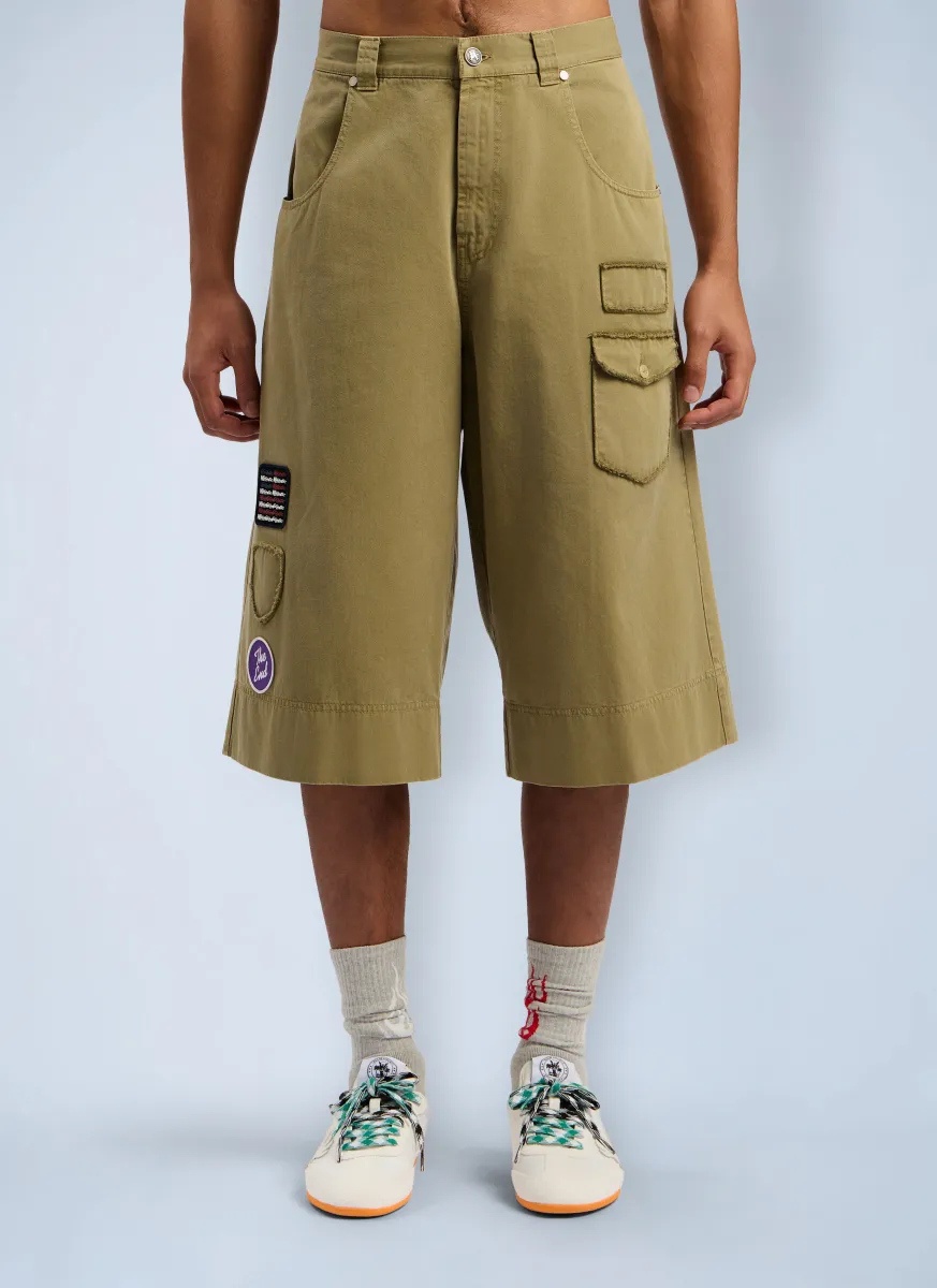 Military Patch Bermuda Shorts