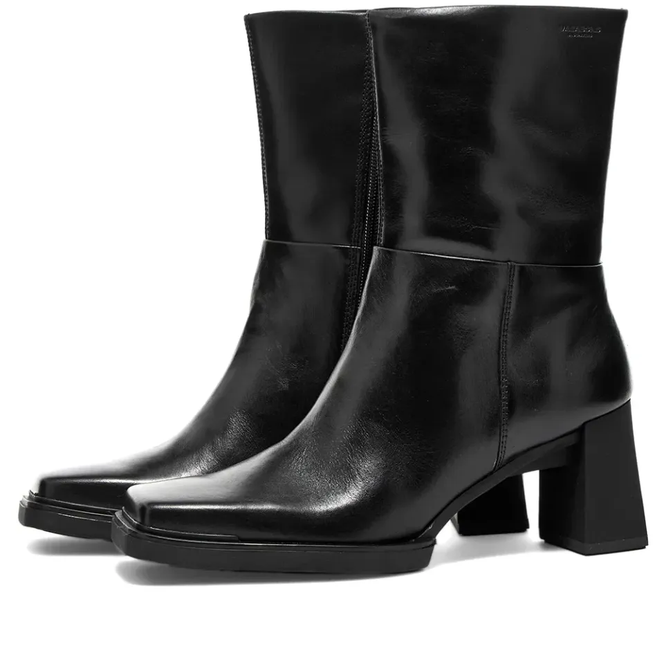 Edwina Square Toe Heeled Boot
