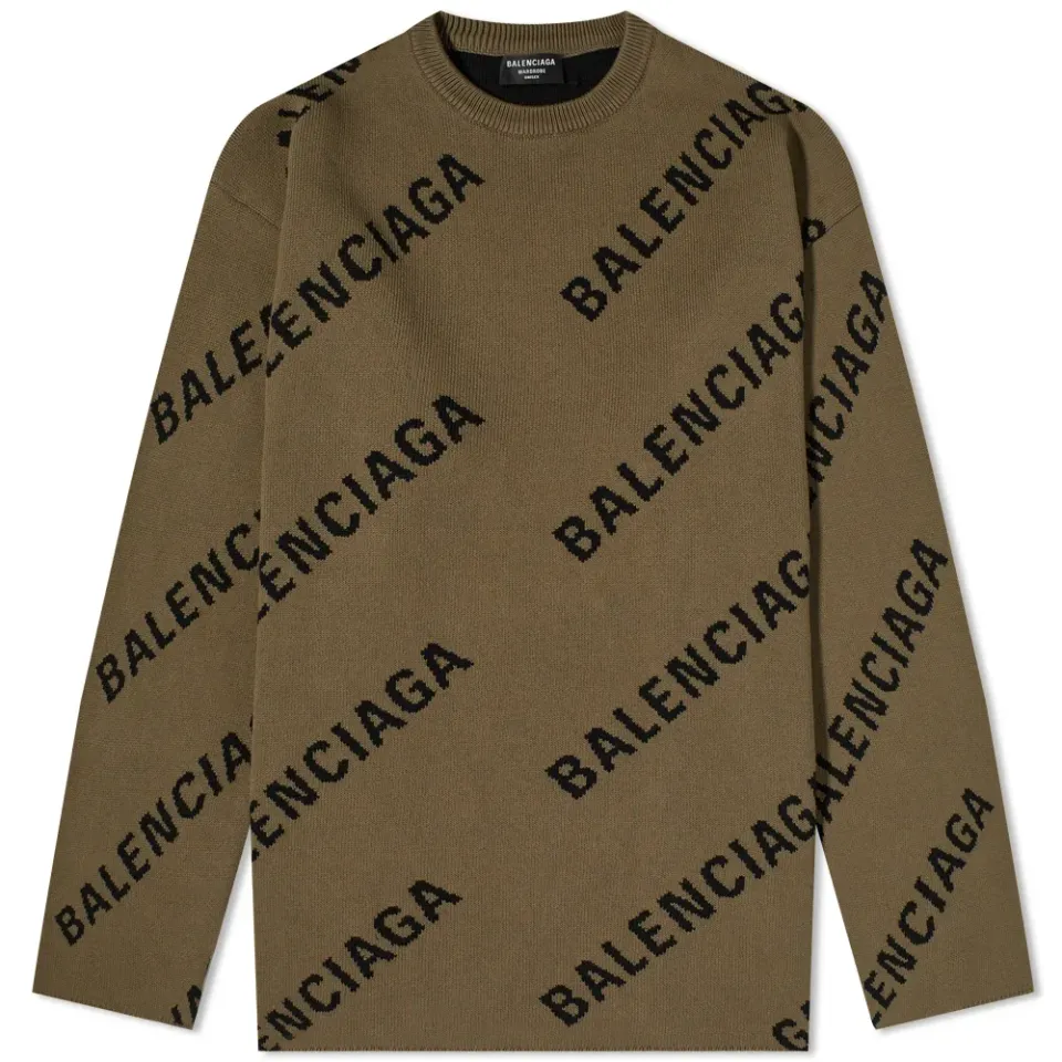 Repeat Logo Intarsia Knit
