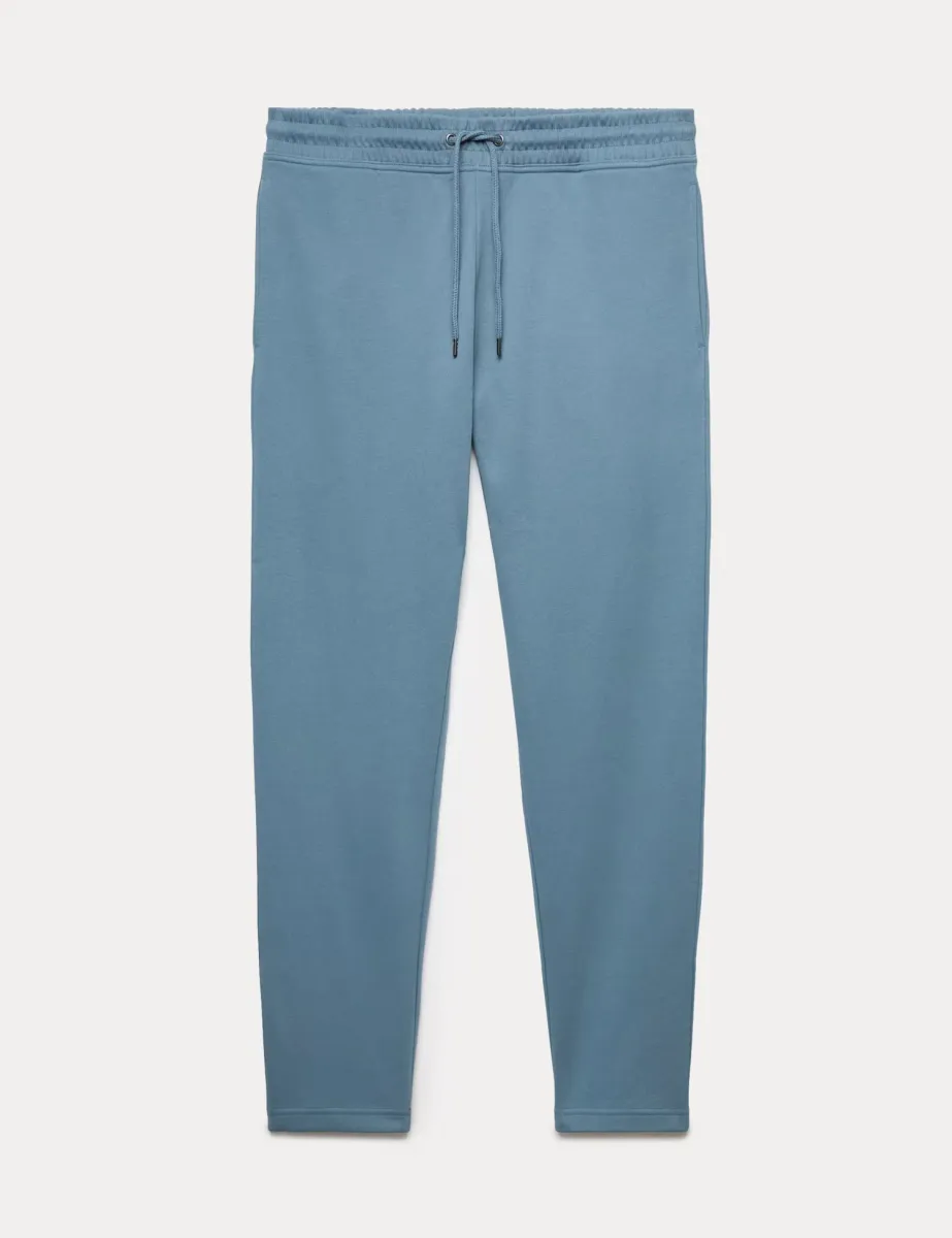Cotton Rich Straight Leg Joggers Dark Airforce