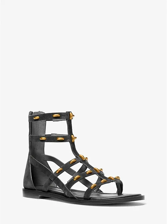 Noa Studded Suede Gladiator Sandal