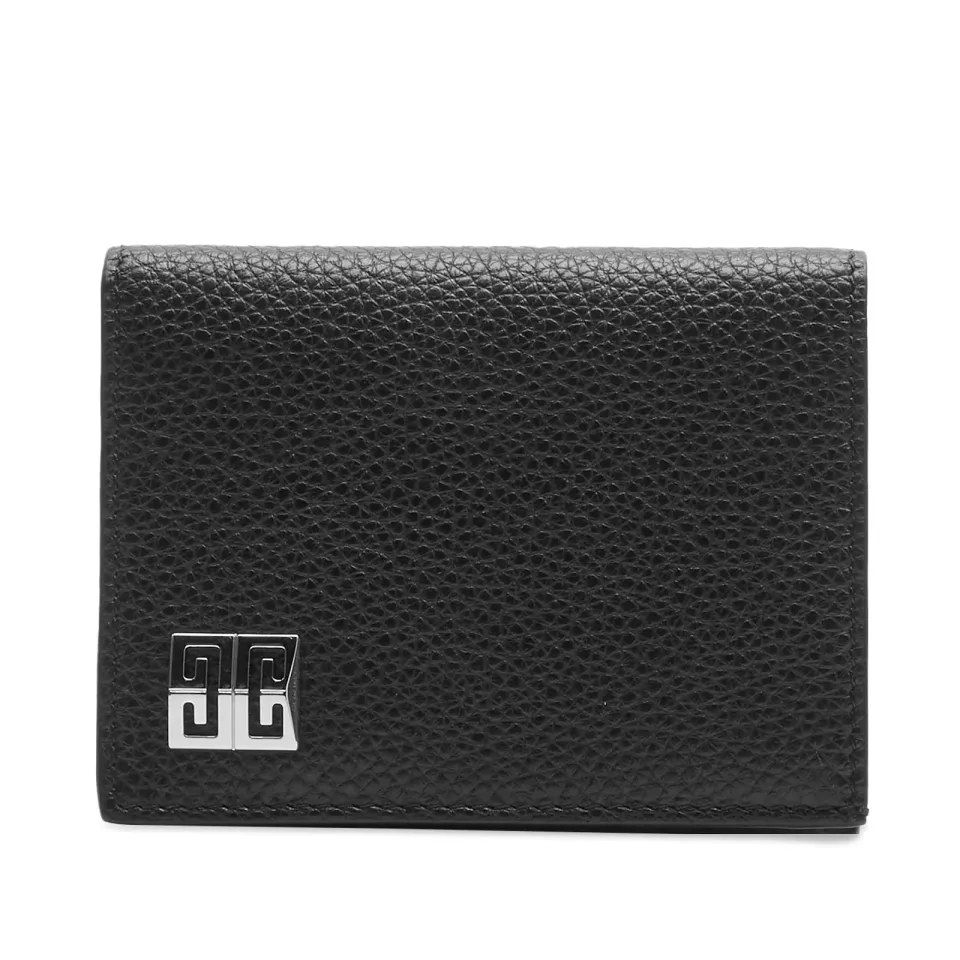 4G Grain Leather Billfold Wallet