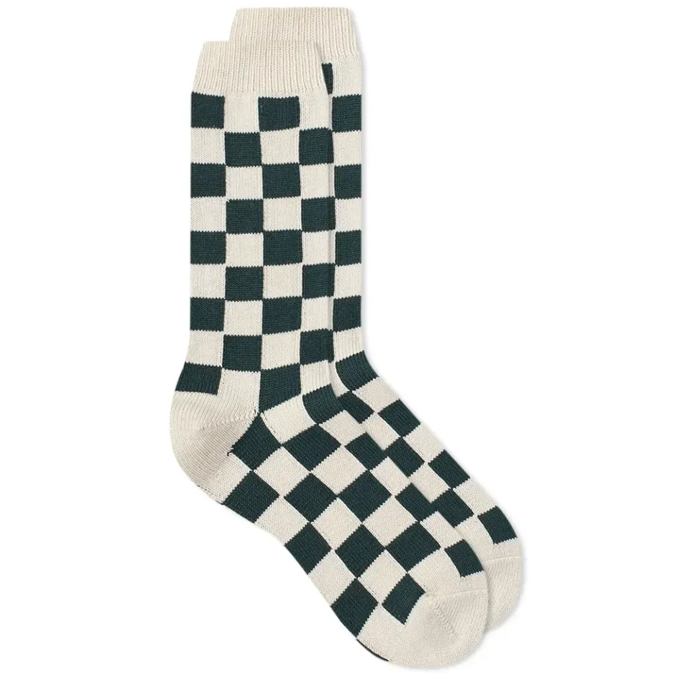 Checkerboard Crew Sock