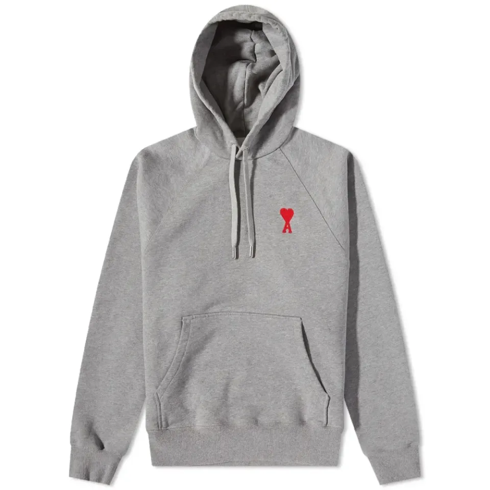 AMI Heavy Fleece Small A Heart Popover Hoodie
