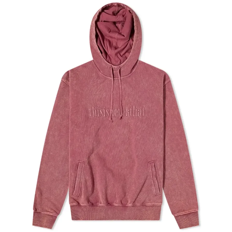 Acid Washed Popover Hoodie