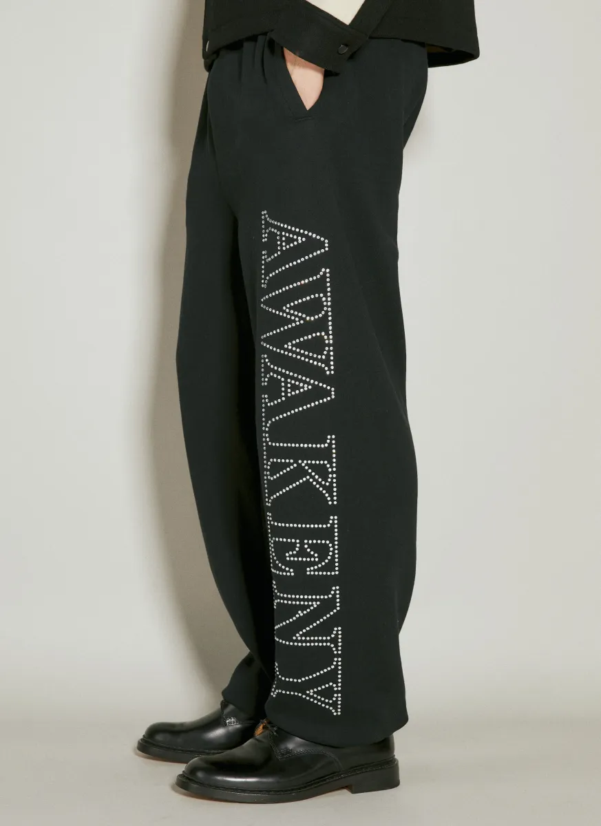 Rhinestone Track Pants