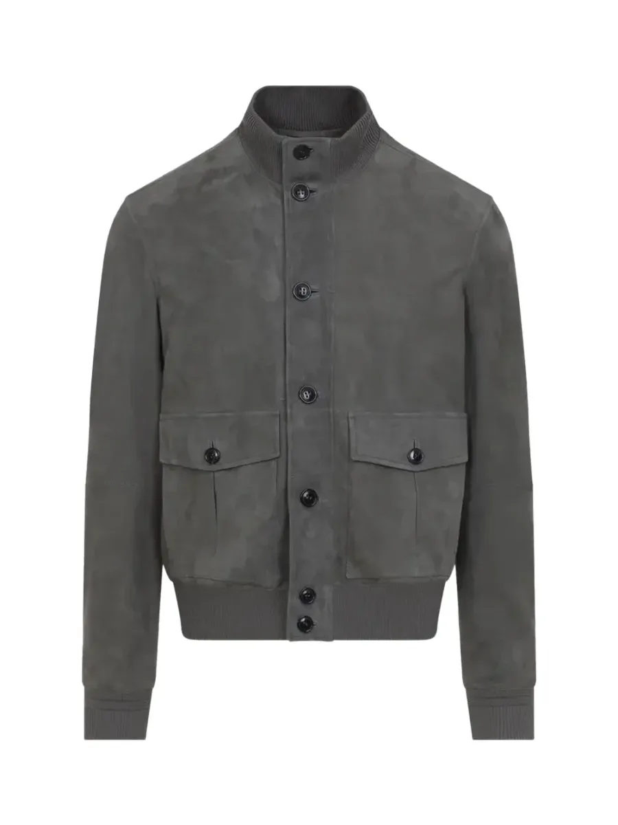 Indigo Suede Jacket Grey