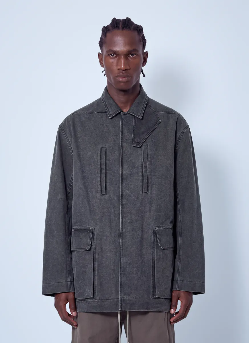 Collared Canvas Mac Jacket