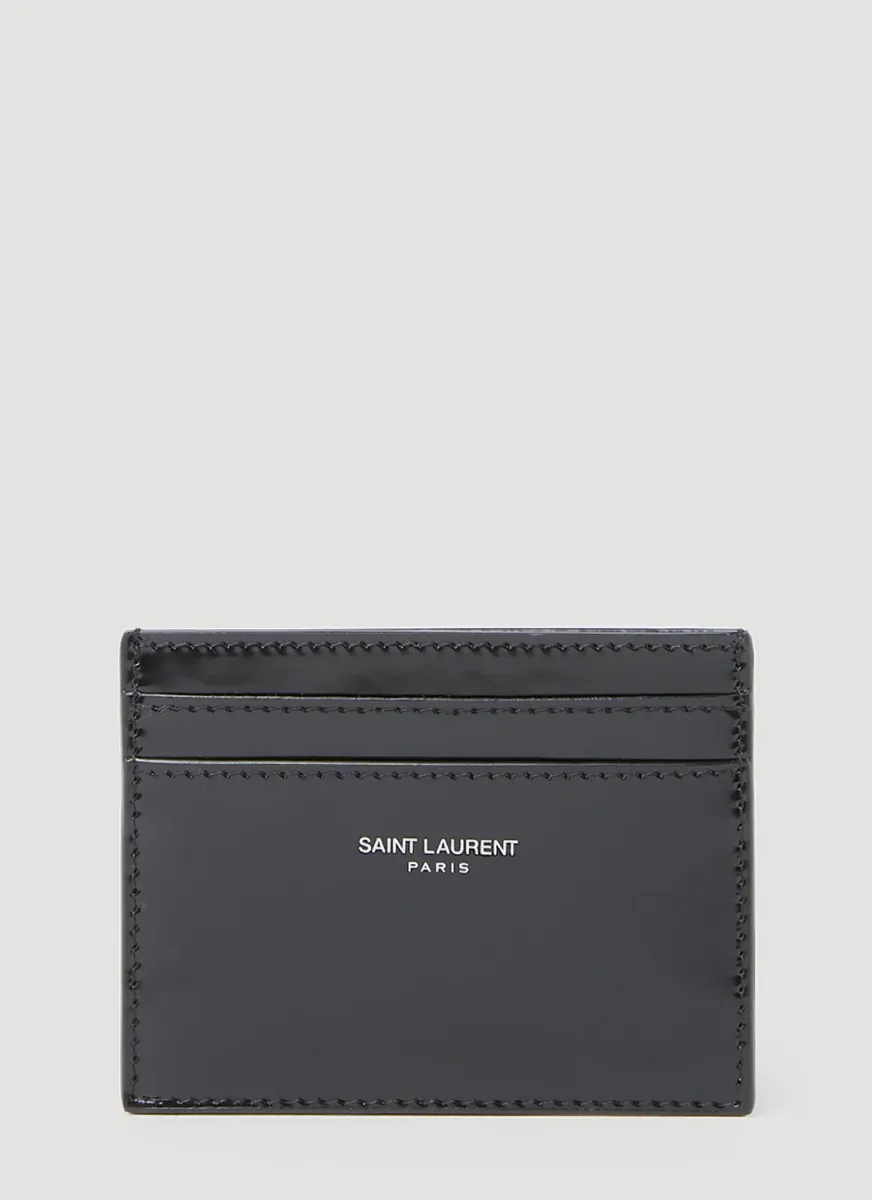 Patent Leather Logo Cardholder