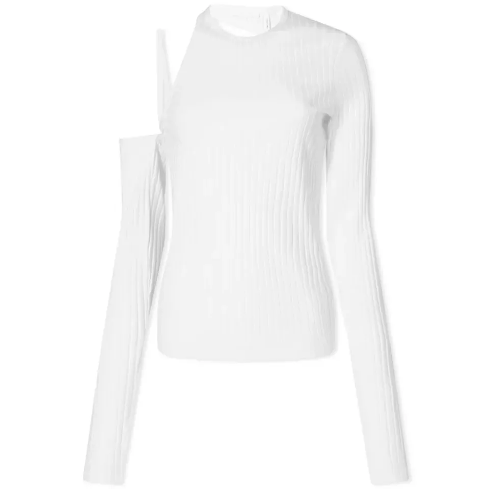 Long Sleeve Pima Cut Out Top