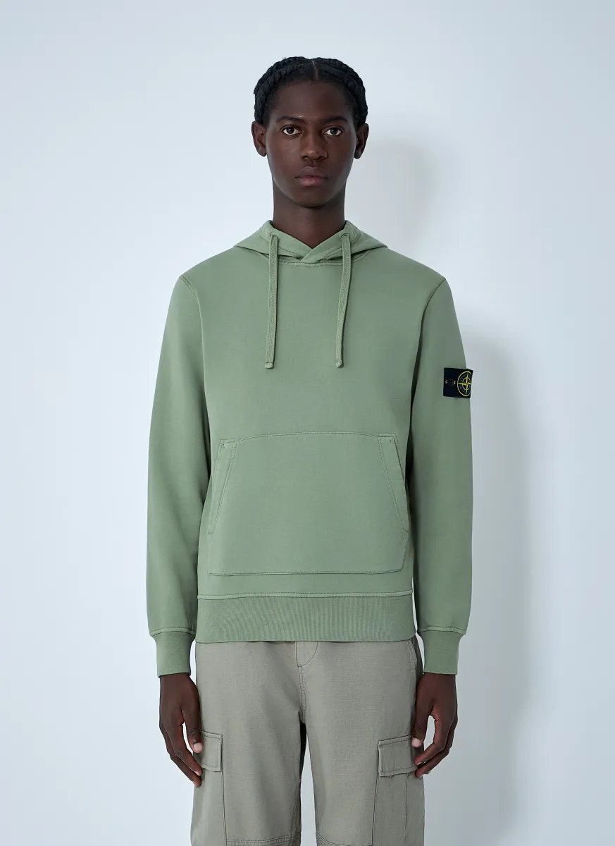 Logo Motif Hooded Sweatshirt