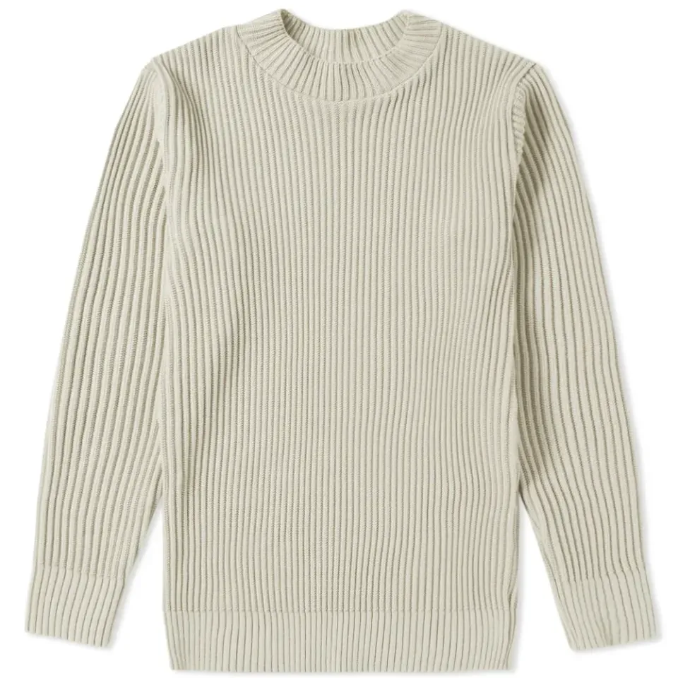 Patent Crew Knit