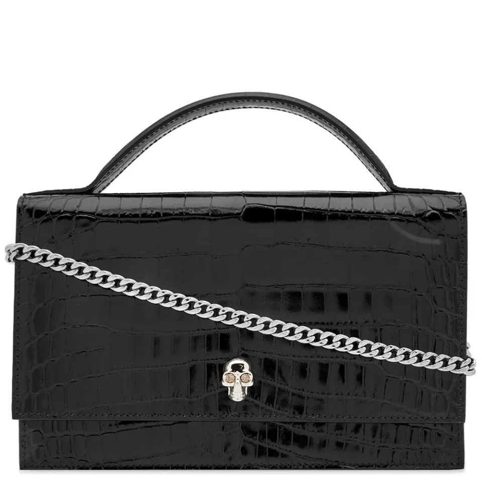 Top Handle Medium Skull Bag