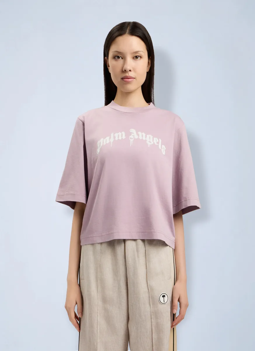 Curved Logo Boxy T-Shirt