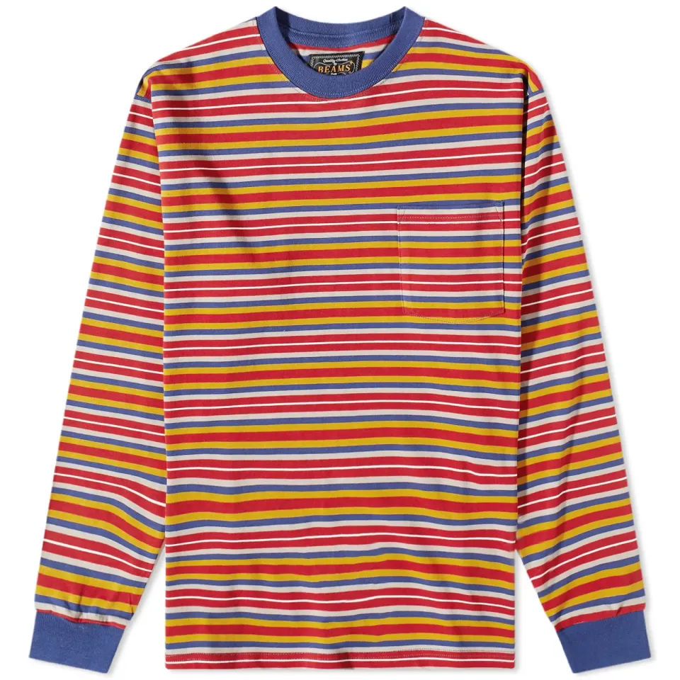 Multi Stripe Pocket T-Shirt