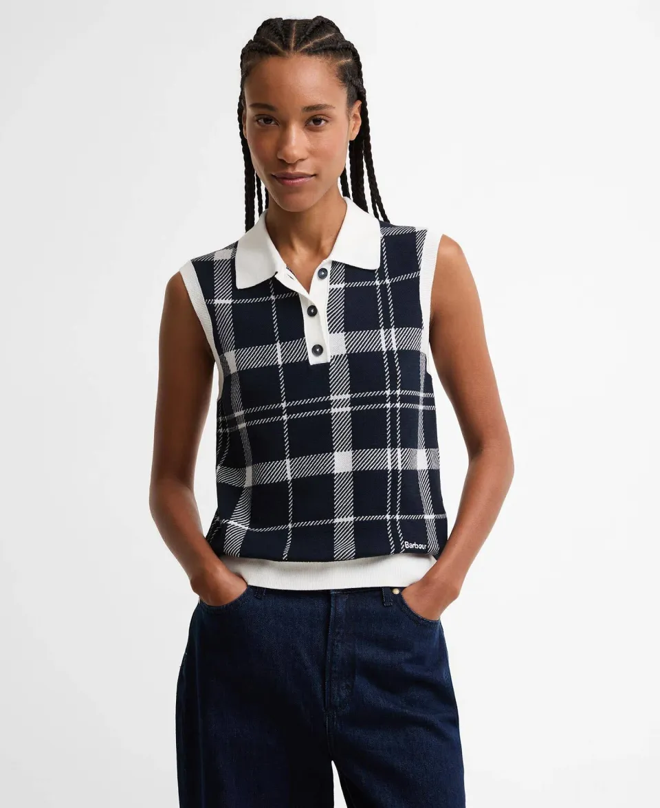 Allerdale Tartan Knitted Vest