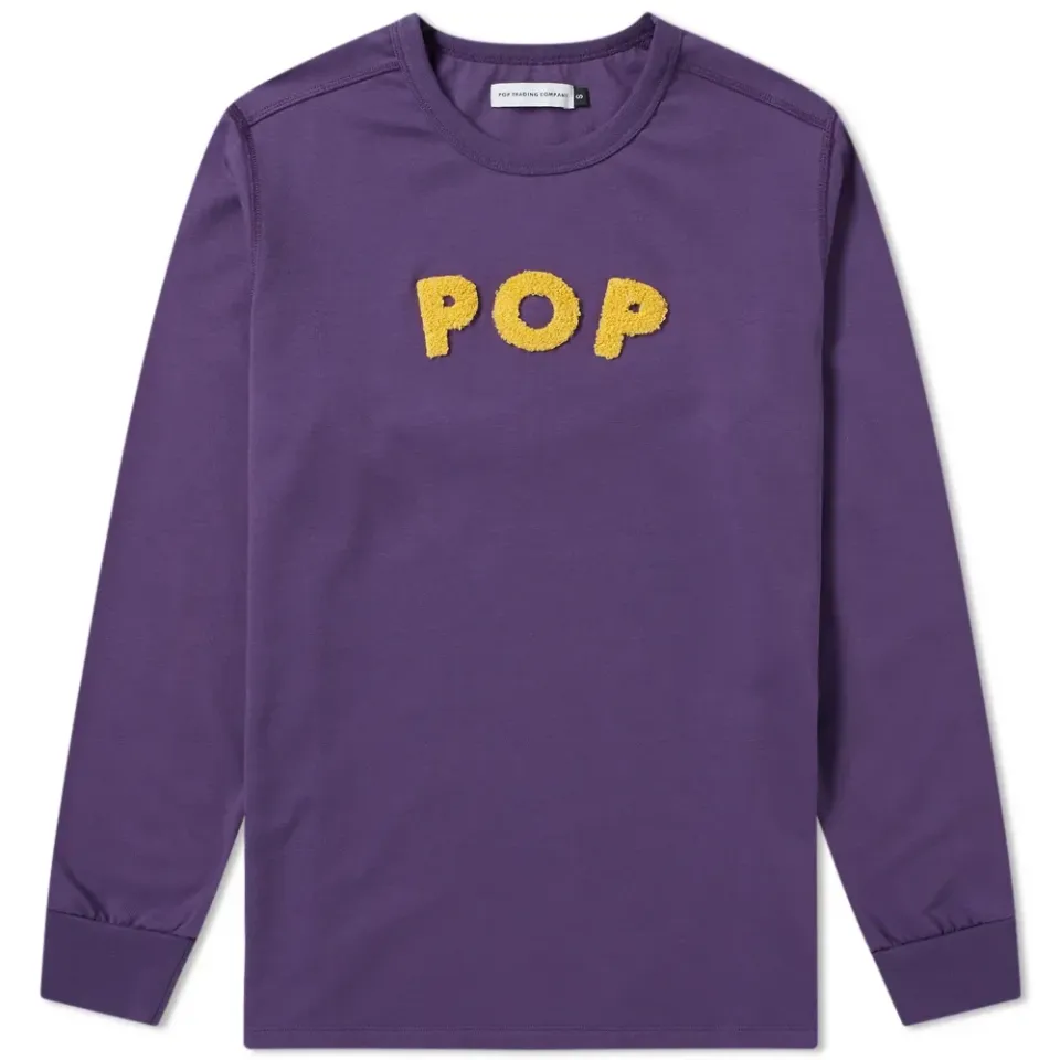 Long Sleeve Logo Applique Tee