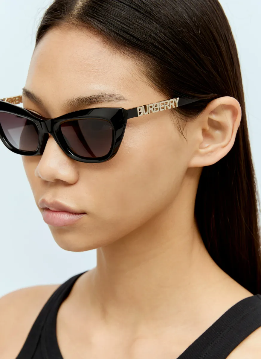 Cat-Eye Logo Sunglasses