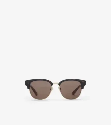 Classic Round Sunglasses in Dark havana