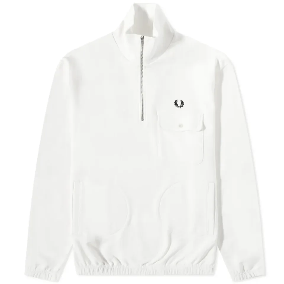 Half-Zip Funnel Neck Sweat