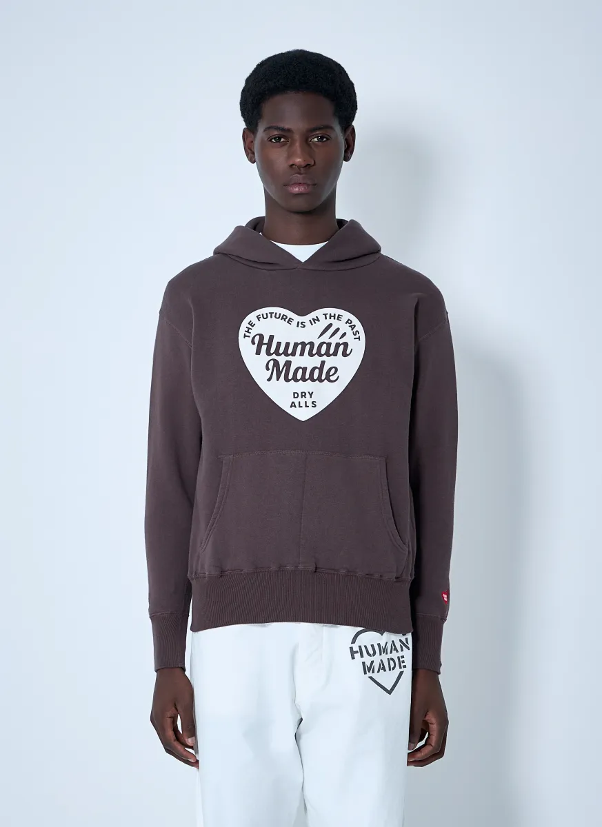 Logo Motif Hooded Sweatshirt
