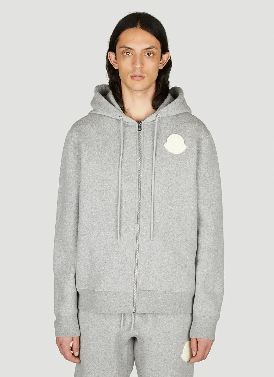 Logo Patch Hooded Sweatshirt
