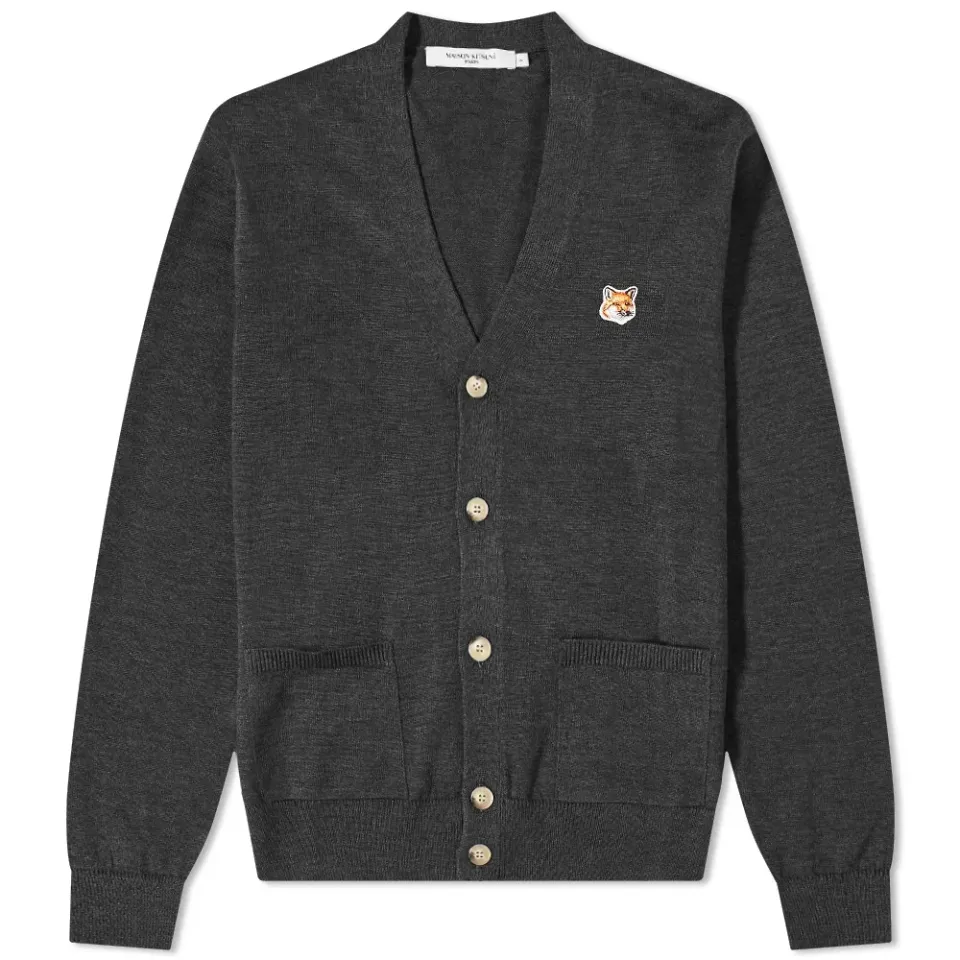 Maison Kitsuné Fox Head Patch Classic Cardigan