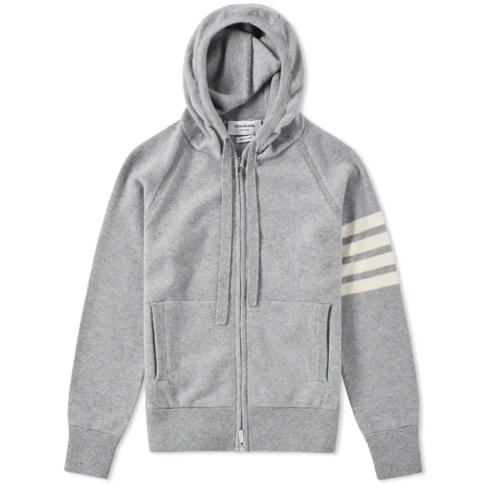 Arm Stripe Cashmere Hoody