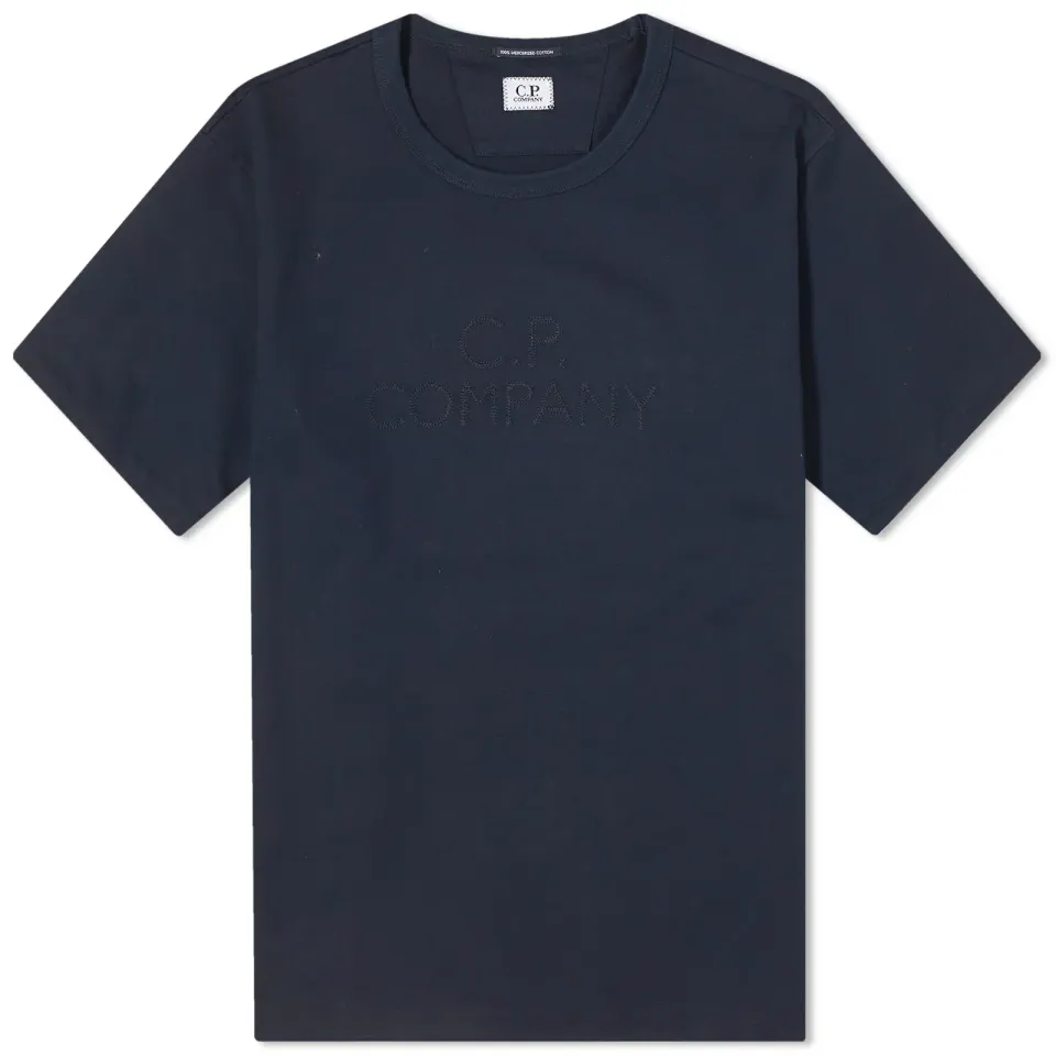 30/2 Mercerized Jersey Twisted Logo T-Shirt