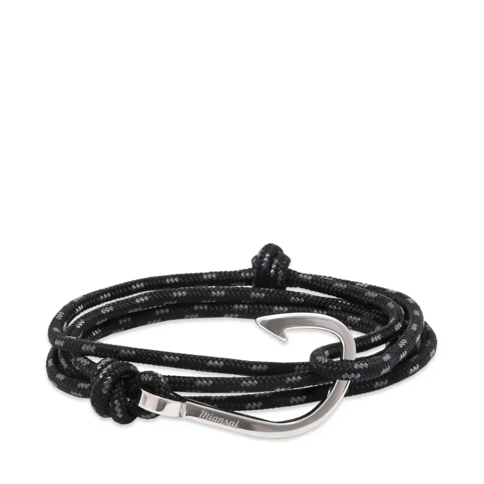 Silver Hook Rope Bracelet