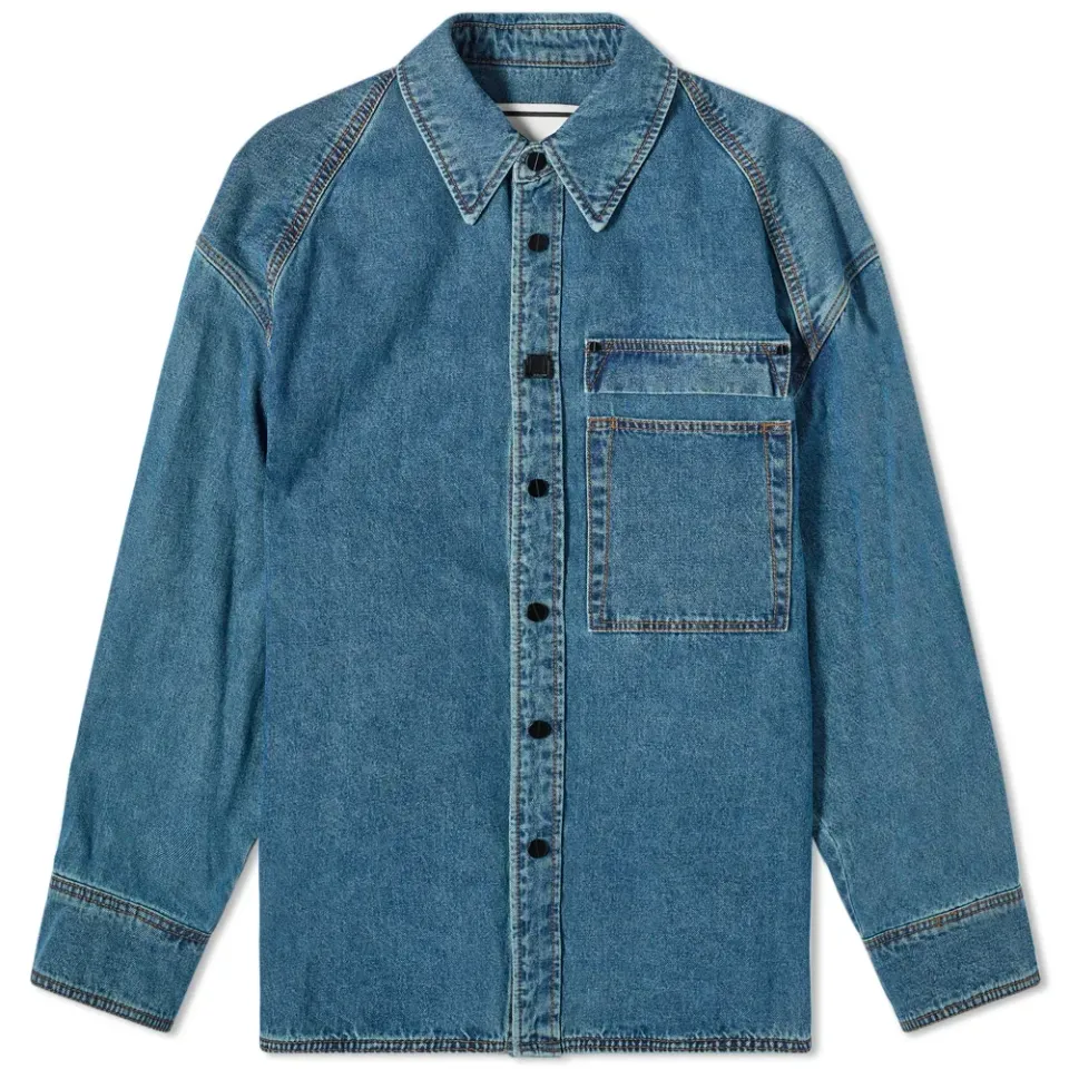 Back Logo Denim Shirt