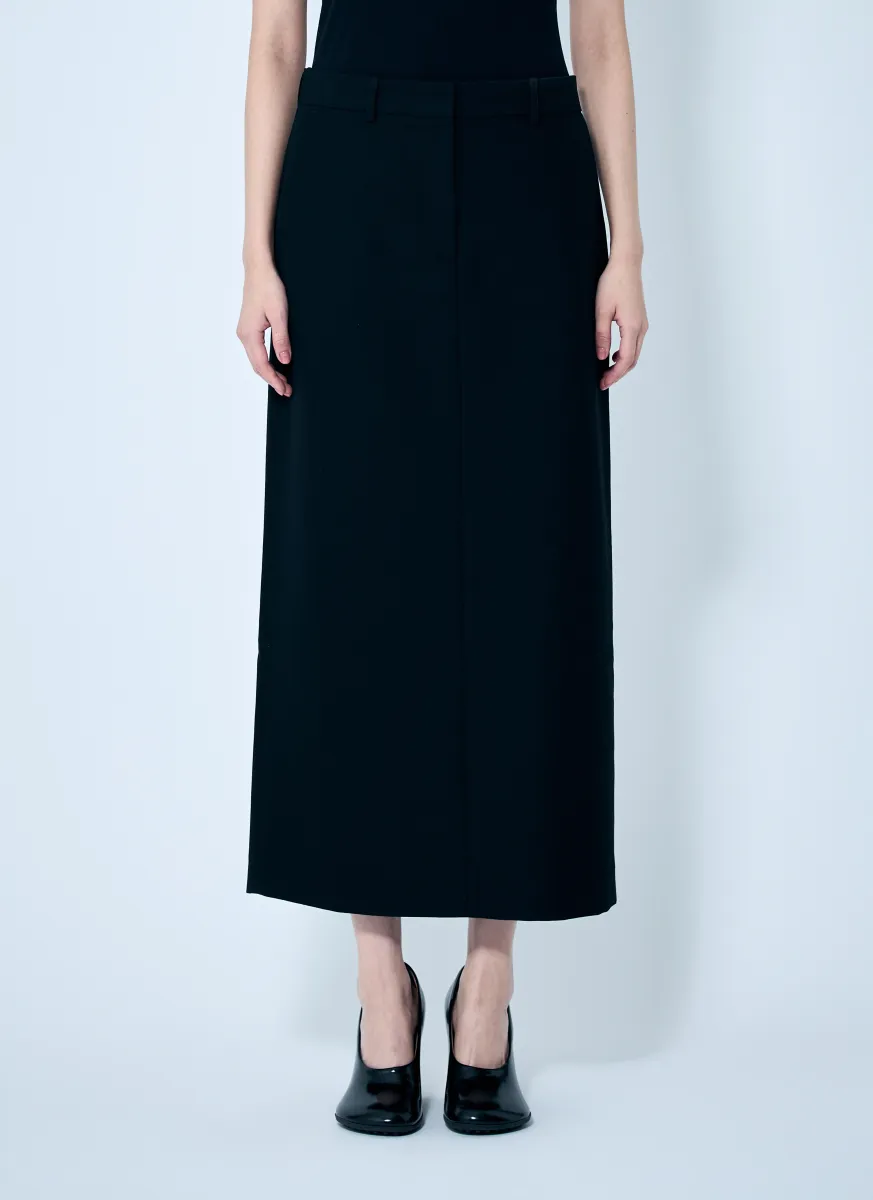 Low-Waist Straight Skirt