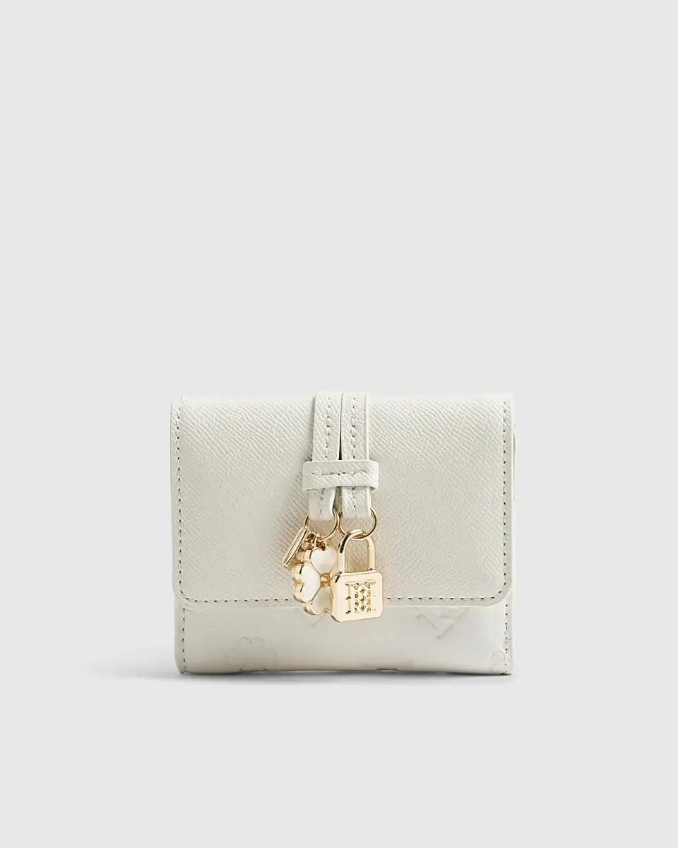 Charm Detail Mini Foldout Purse