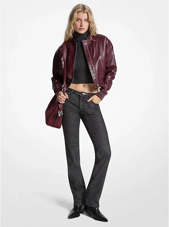 Cropped Bomber Jacket