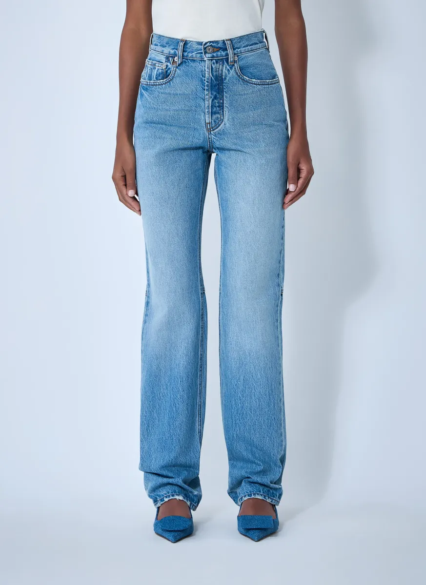 Le De-Nimes Droit Jeans