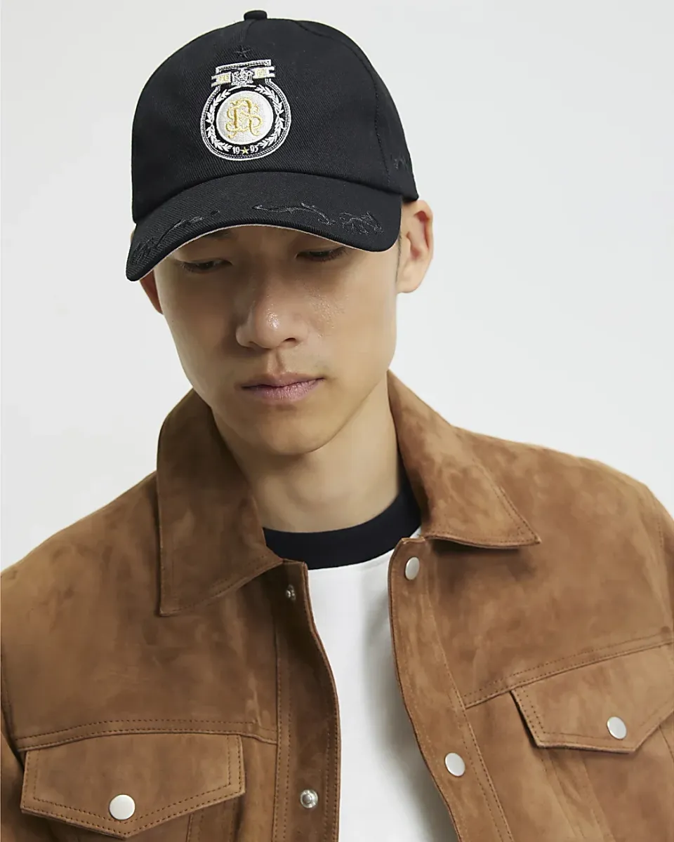 Baroque Embroidery Badged Cap