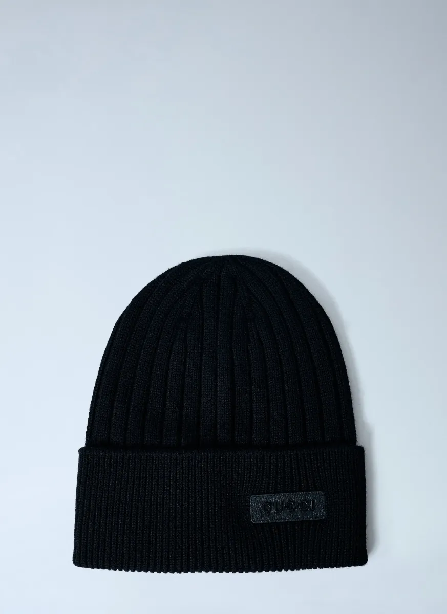 Logo Motif Beanie Hat