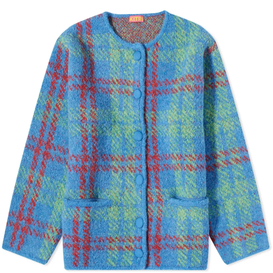Pandora Check Long Cardigan