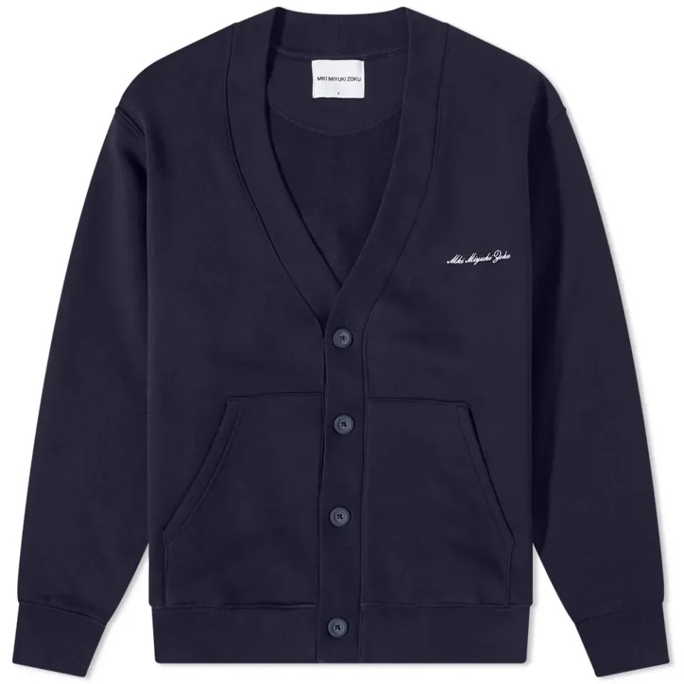 Embroidered Embassy Logo Sweat Cardigan