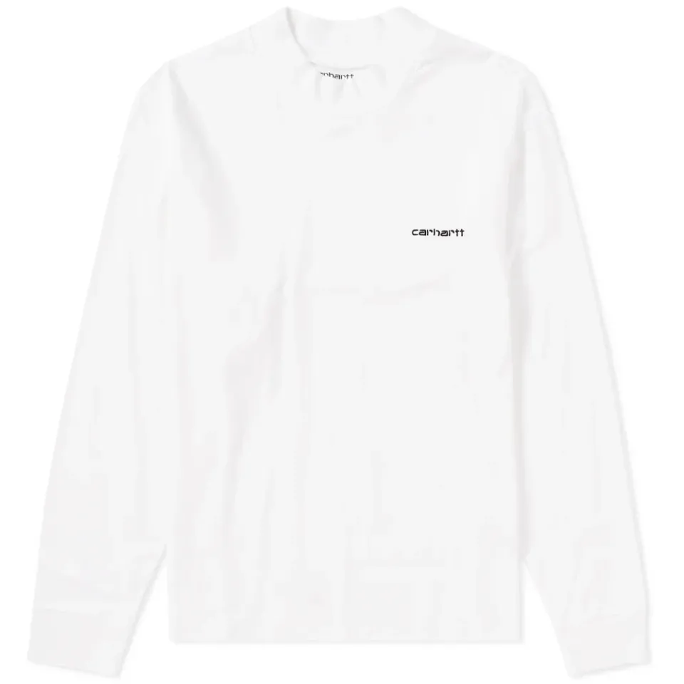 Long Sleeve High Neck Script Tee