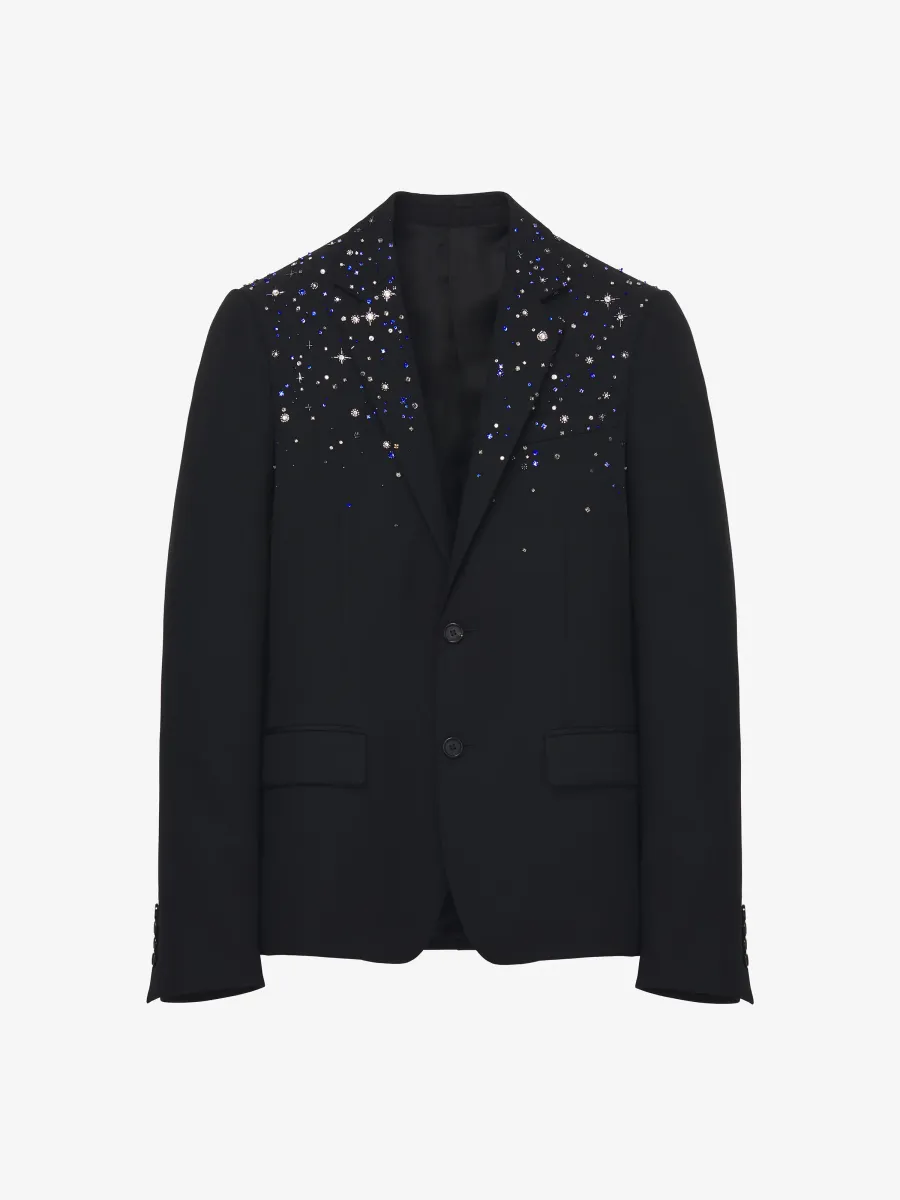 Constellation Embroidered Single-breasted Jacket