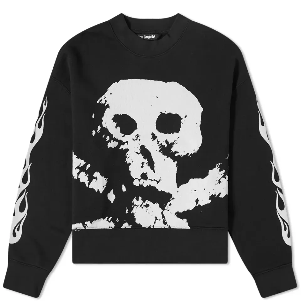 Skull And Flames Crew Sweat