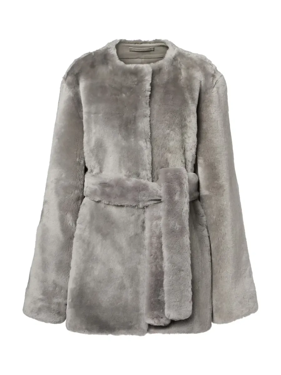 plush jacket Grey