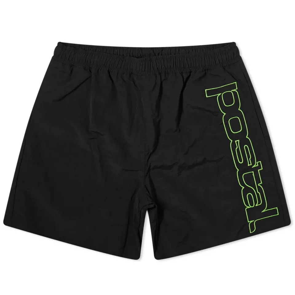 Metallic Nylon Side Logo Shorts