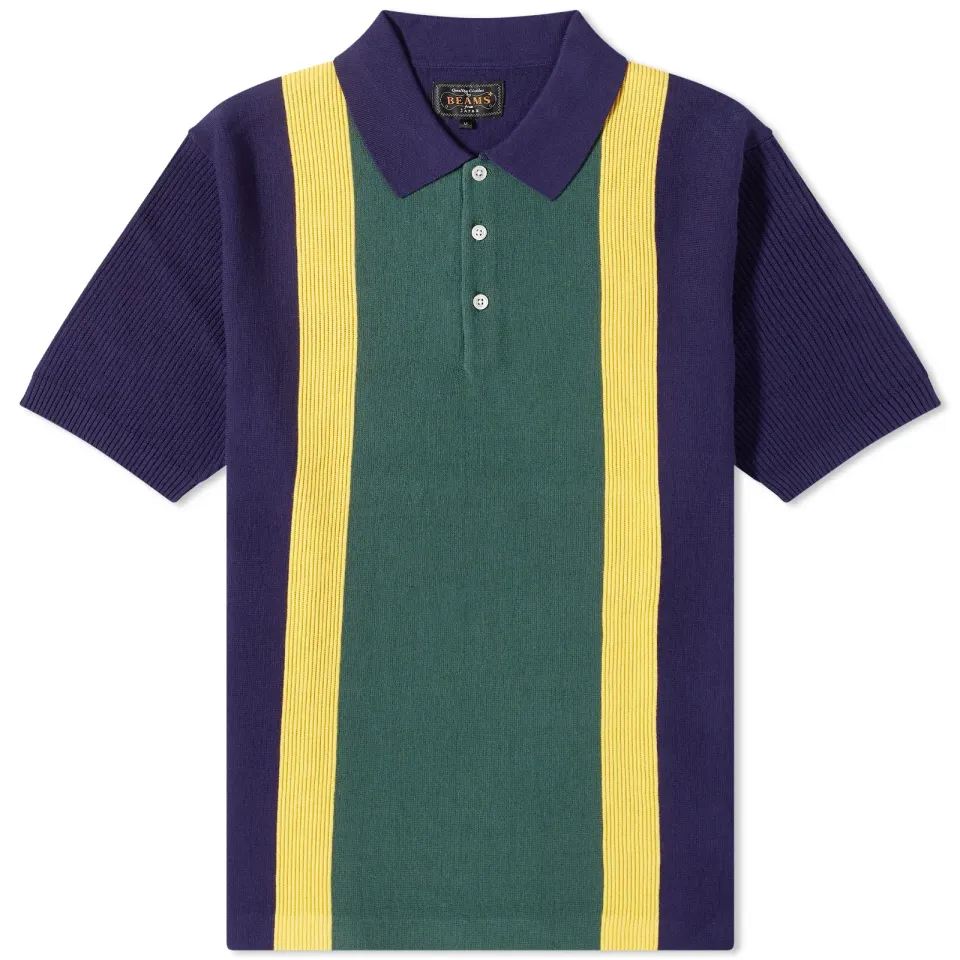 Stripe Knitted Polo